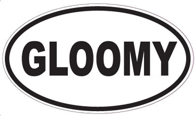 GLOOMY - Oval Sticker