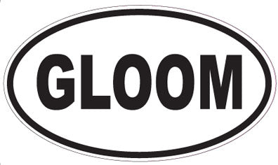 GLOOM - Oval Magnet