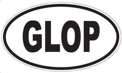 GLOP - Oval Sticker