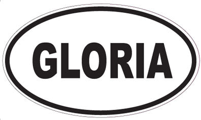 GLORIA - Oval Sticker