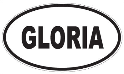 GLORIA - Oval Magnet