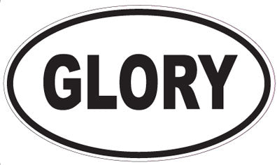 GLORY - Oval Sticker