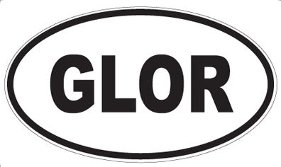 GLOR - Oval Magnet