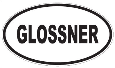 GLOSSNER - Oval Magnet