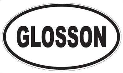 GLOSSON - Oval Magnet
