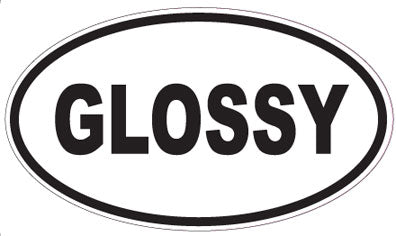 GLOSSY - Oval Sticker