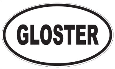 GLOSTER - Oval Magnet