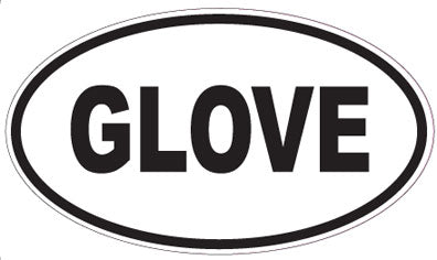 GLOVE - Oval Sticker