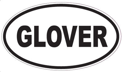GLOVER - Oval Sticker