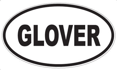 GLOVER - Oval Magnet