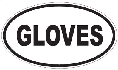 GLOVES - Oval Sticker