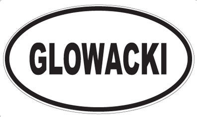 GLOWACKI - Oval Magnet