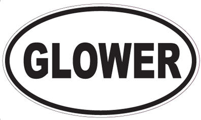 GLOWER - Oval Sticker