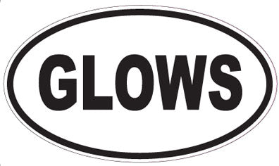 GLOWS - Oval Magnet