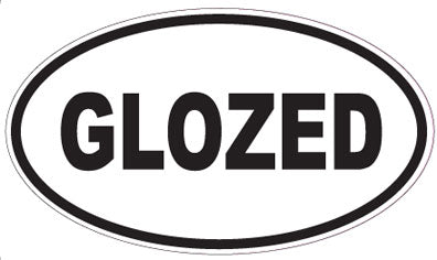 GLOZED - Oval Sticker