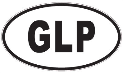 GLP - 3 Letter Initials Oval Sticker