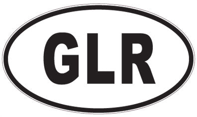 GLR - 3 Letter Initials Oval Magnet