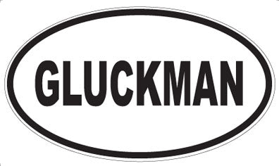 GLUCKMAN - Oval Magnet
