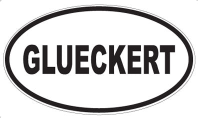 GLUECKERT - Oval Magnet
