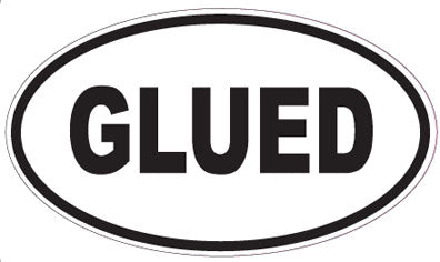 GLUED - Oval Magnet