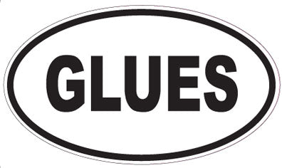 GLUES - Oval Sticker