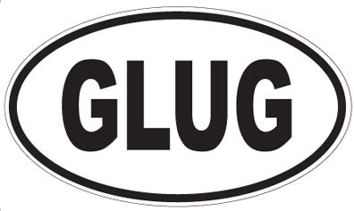 GLUG - Oval Sticker