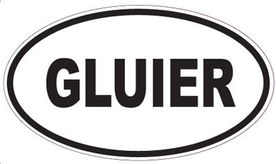 GLUIER - Oval Sticker