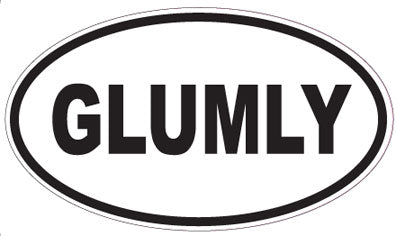 GLUMLY - Oval Sticker