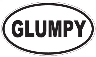 GLUMPY - Oval Sticker