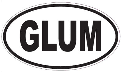 GLUM - Oval Sticker
