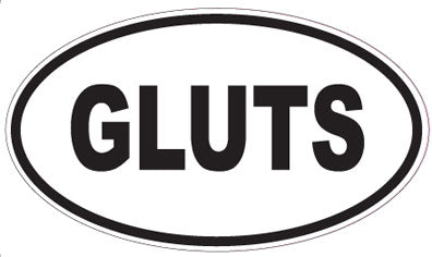 GLUTS - Oval Magnet