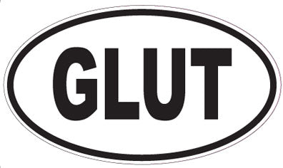 GLUT - Oval Sticker