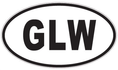 GLW - 3 Letter Initials Oval Magnet