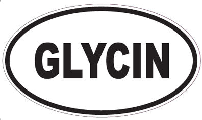 GLYCIN - Oval Sticker