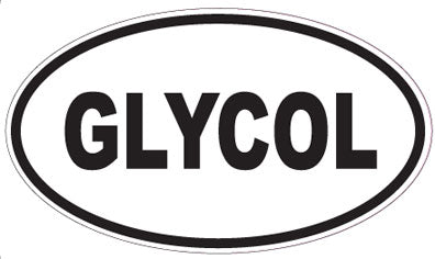 GLYCOL - Oval Sticker