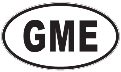 GME - 3 Letter Initials Oval Magnet