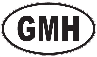 GMH - 3 Letter Initials Oval Magnet