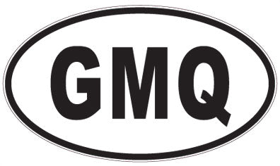 GMQ - 3 Letter Initials Oval Sticker