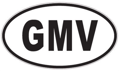 GMV - 3 Letter Initials Oval Magnet