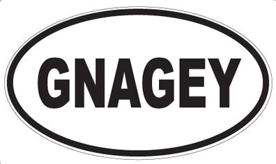 GNAGEY - Oval Magnet