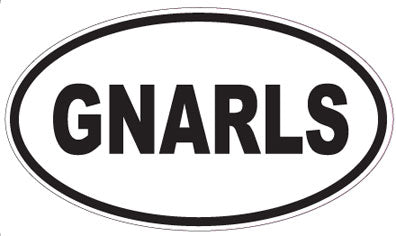 GNARLS - Oval Sticker