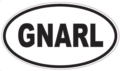GNARL - Oval Magnet