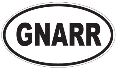 GNARR - Oval Sticker