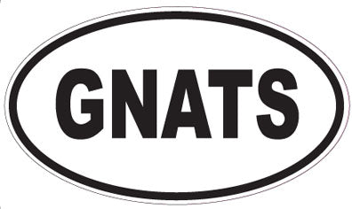 GNATS - Oval Magnet