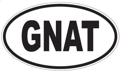 GNAT - Oval Sticker