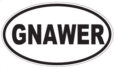 GNAWER - Oval Sticker