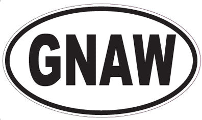 GNAW - Oval Sticker