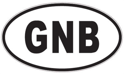 GNB - 3 Letter Initials Oval Magnet