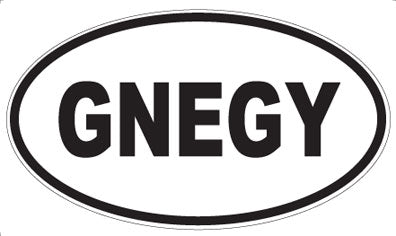 GNEGY - Oval Magnet