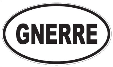 GNERRE - Oval Magnet